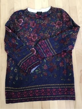 Floral Cashmere Sweater